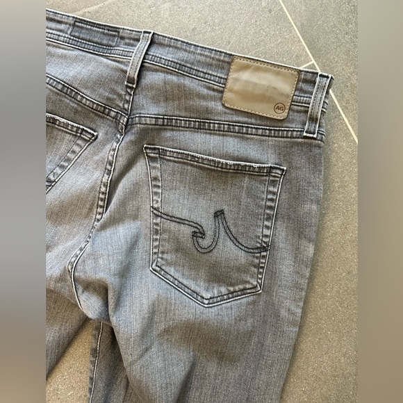 Adriano Goldschmied Jeans Mens 33 X32 Gray Everett Slim Straight Denim Jeans - Picture 6 of 6